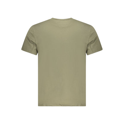 Green Cotton Men TShirt