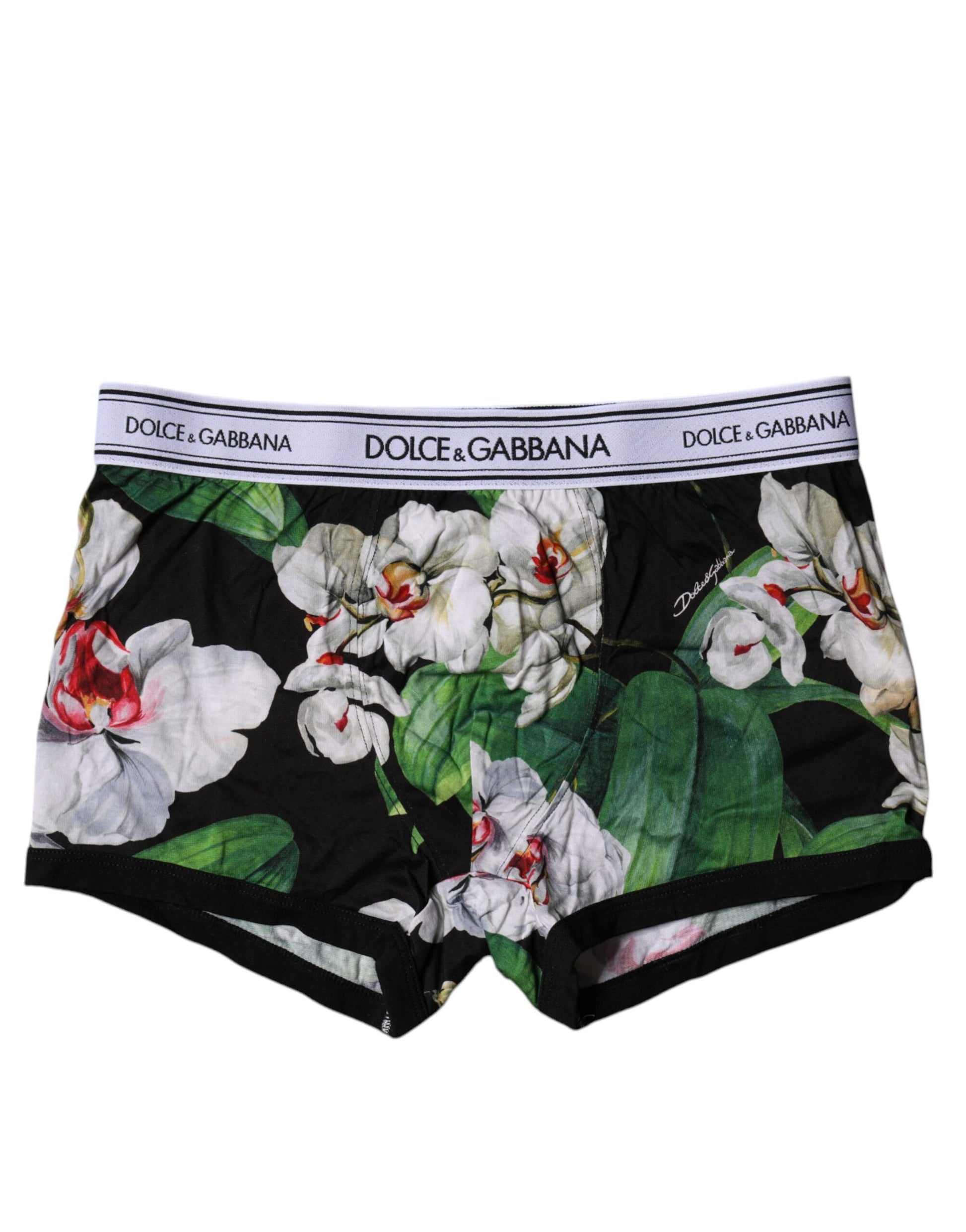 Black Floral Cotton Regular Boxer Underwear