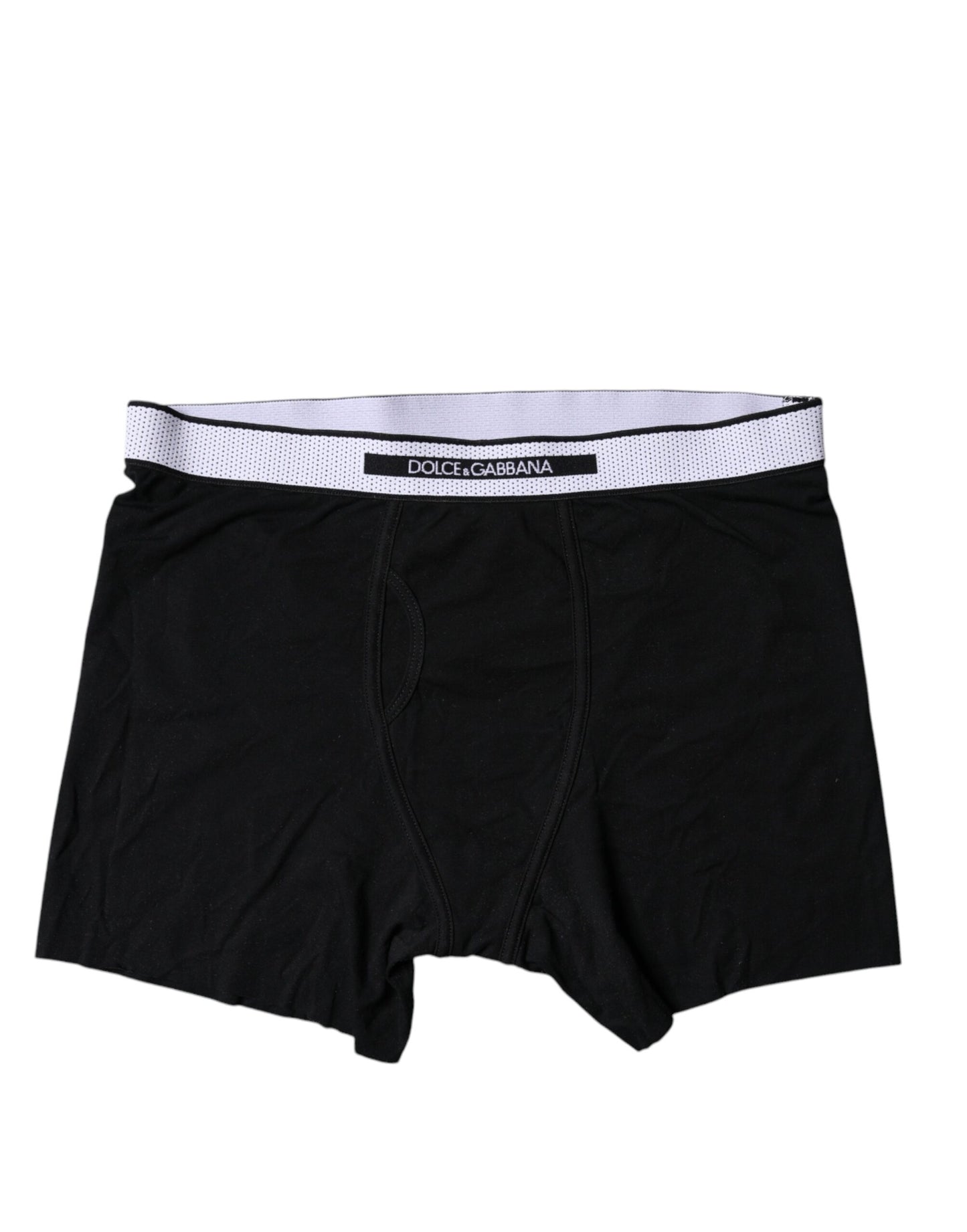 Black Cotton Stretch Regular Boxer Underwear