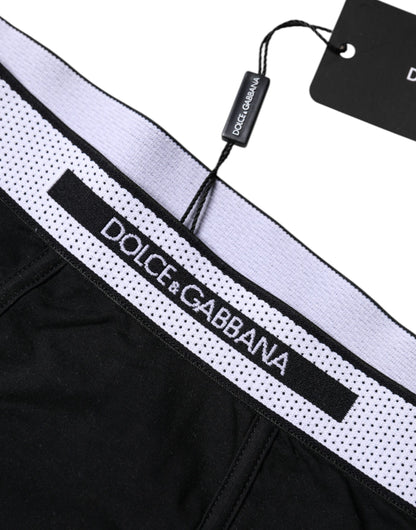 Black Cotton Stretch Regular Boxer Underwear