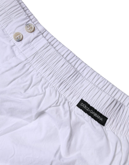 White Cotton Men Boxer Shorts Underwear