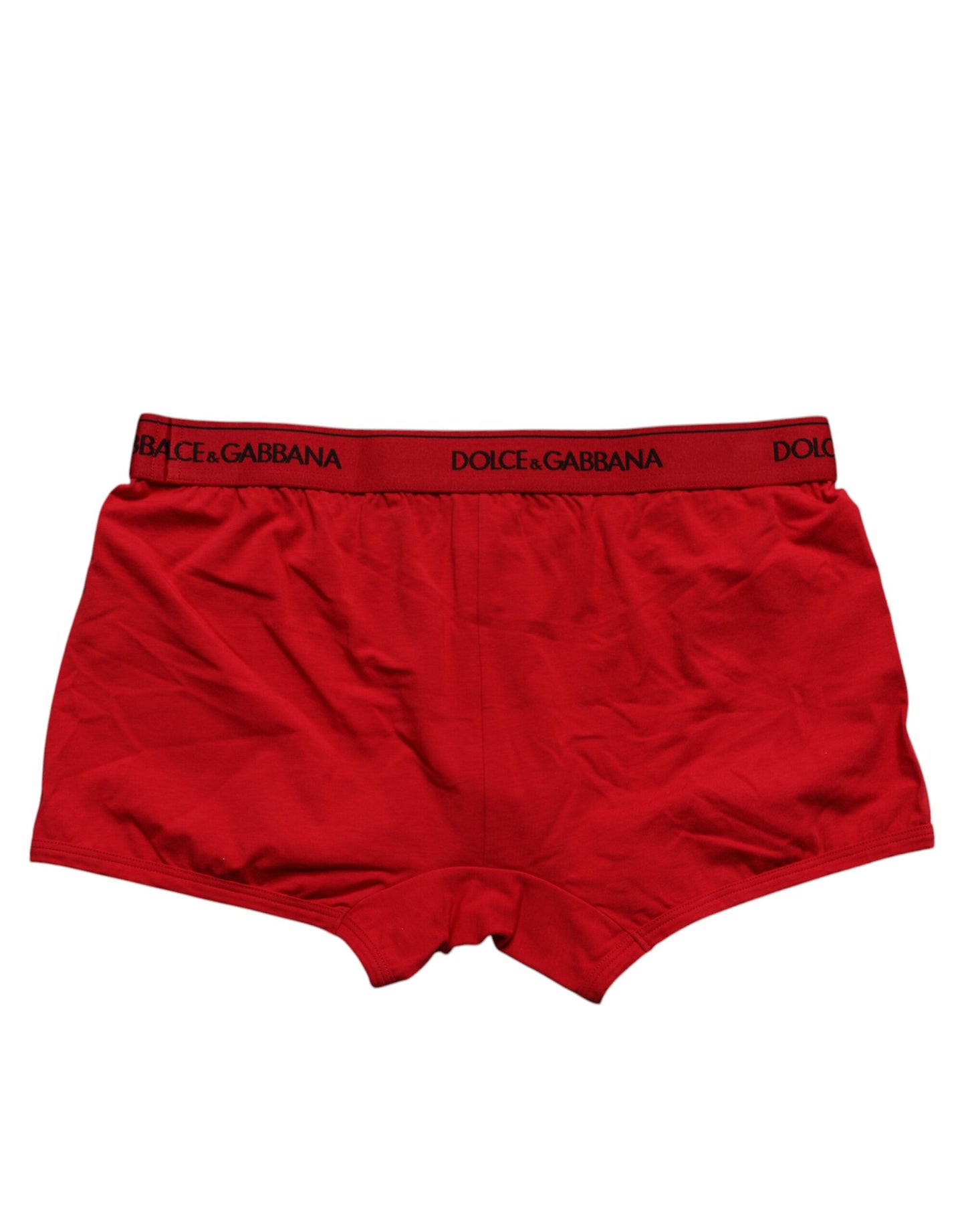 Red Cotton Stretch Men Regular Boxer Underwear