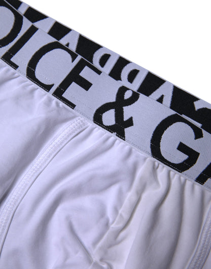 White Cotton Stretch Regular Boxer Underwear