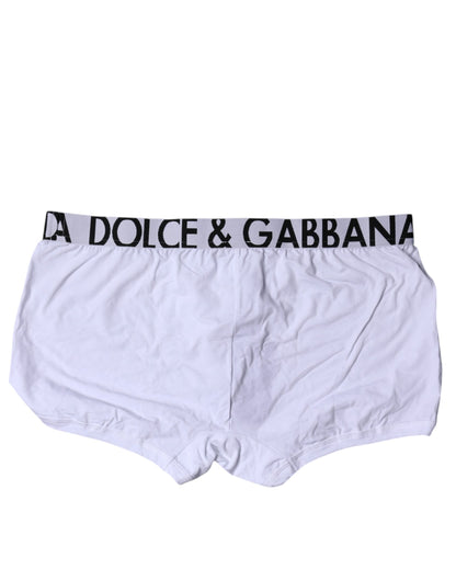 White Cotton Stretch Regular Boxer Underwear