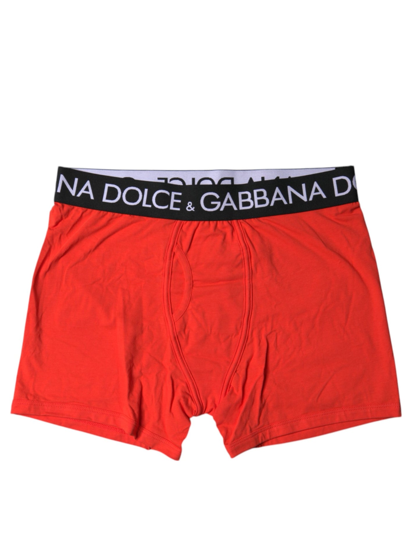 Red Cotton Stretch Men Regular Boxer Underwear