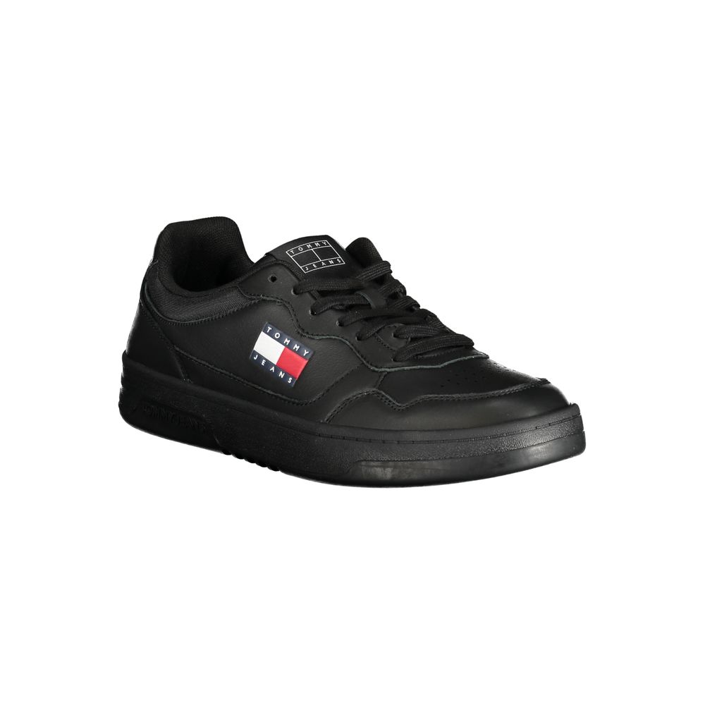 Black Polyethylene Men Sneaker