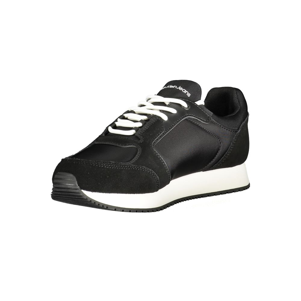 Black Polyethylene Men Sneaker