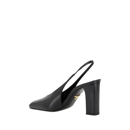Black Calf Leather Pumps