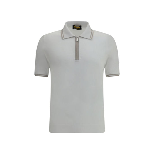 White Cotton Polo Shirt