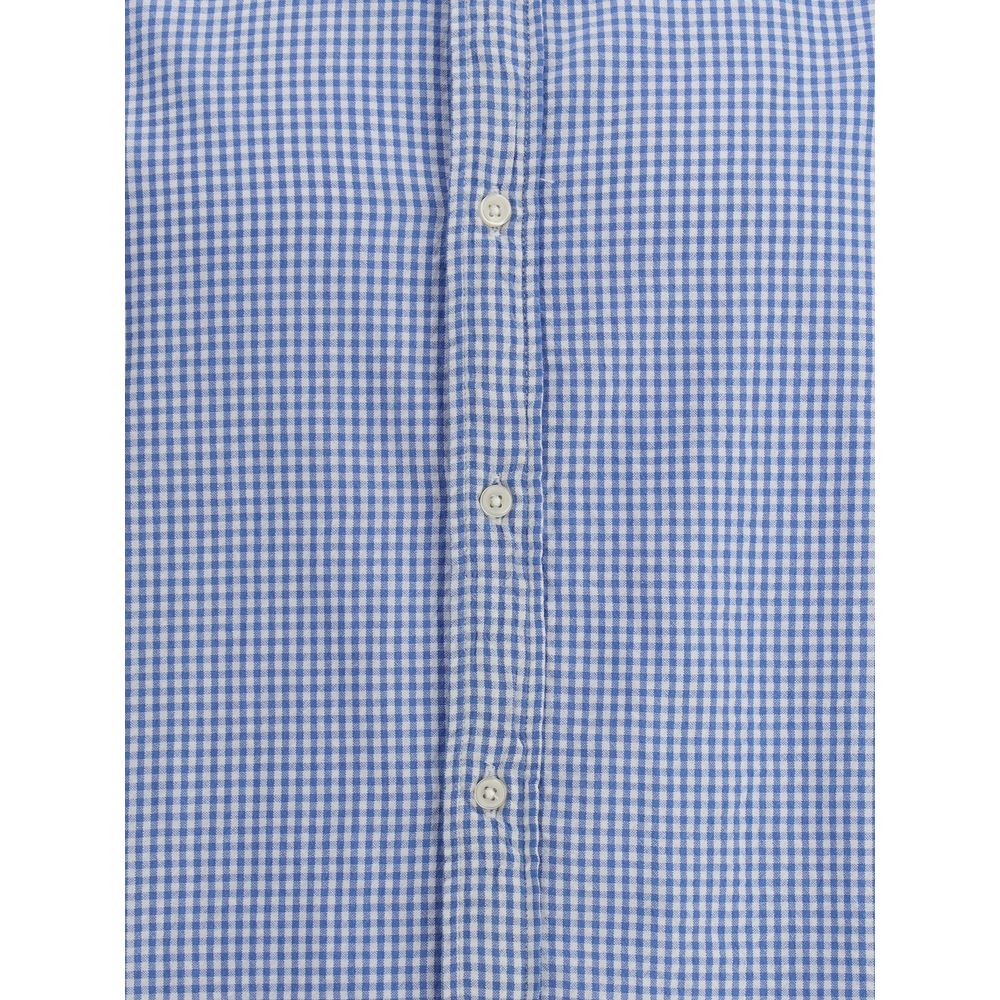 Light Blue Cotton Pattern Shirt