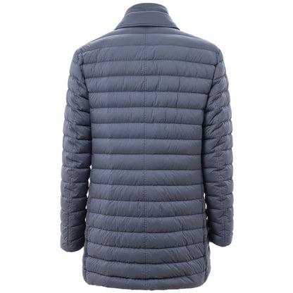Blue Polyester Coat