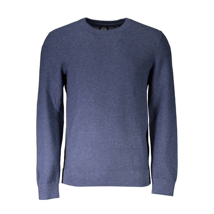 Blue Cotton Mens Sweater