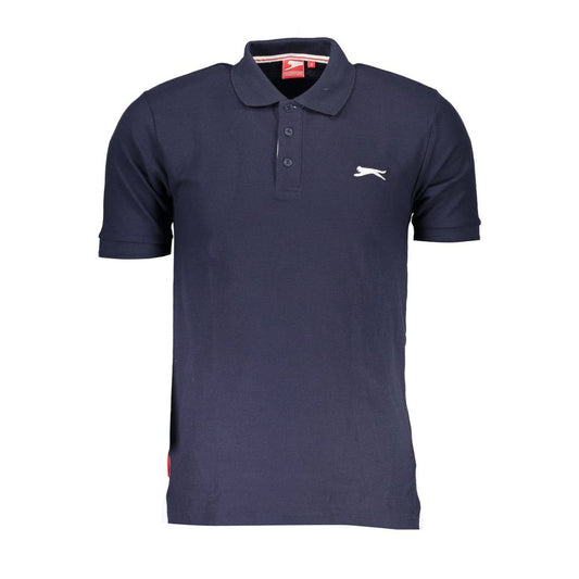 Blue Polyester Men's Polo Shirt