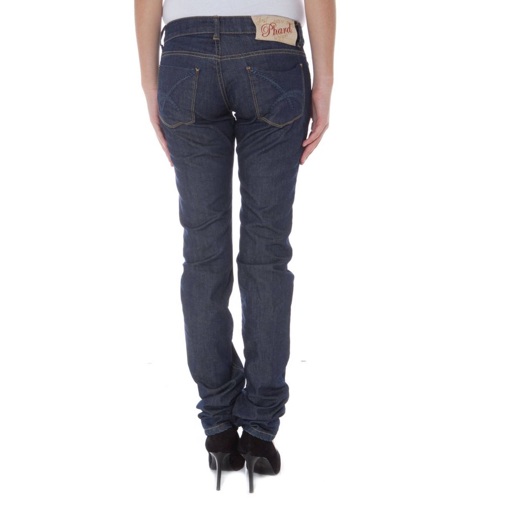 Blue Cotton Women Jeans