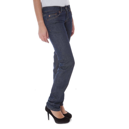Blue Cotton Women Jeans