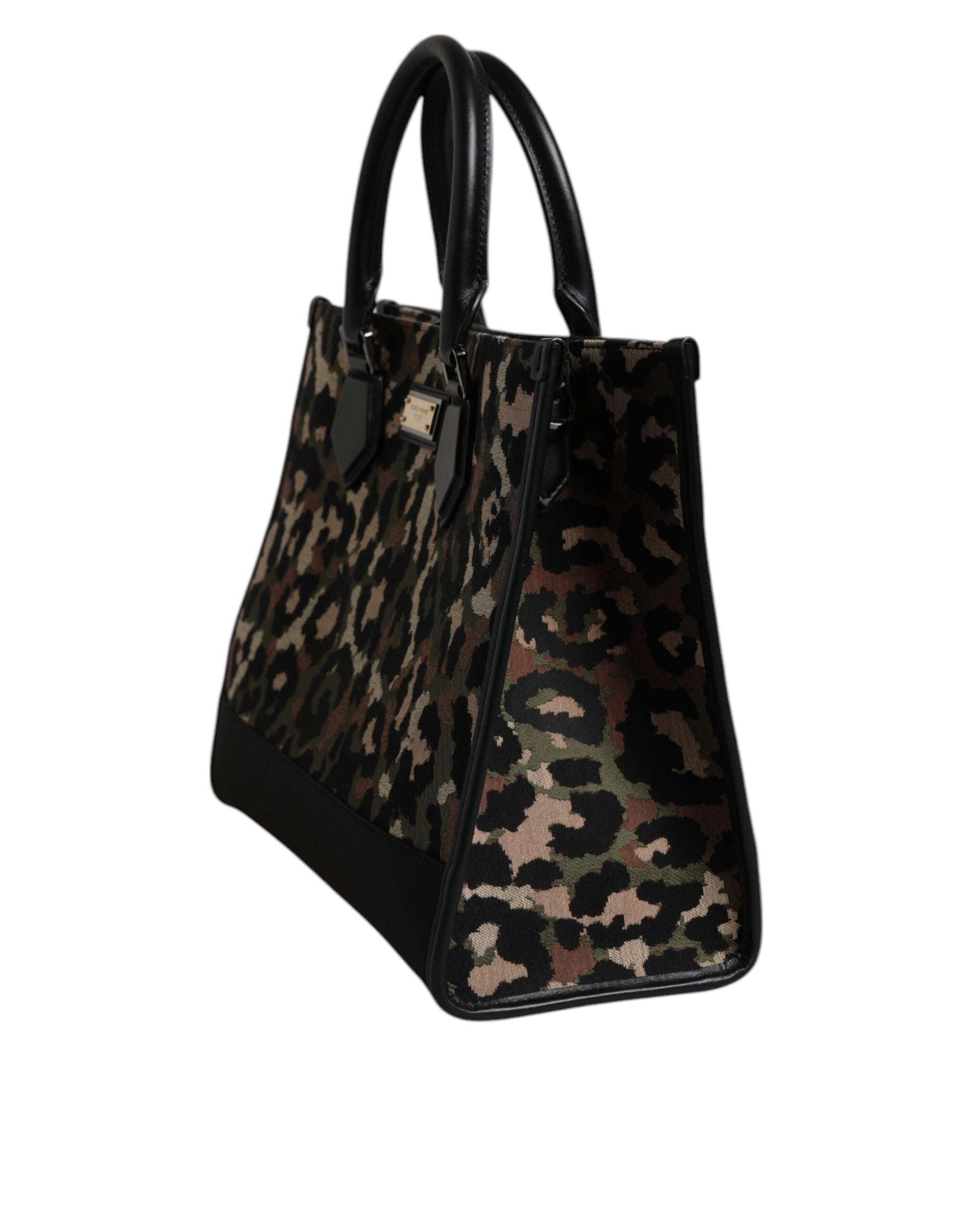 Multicolor Leopard Shopping Tote Shoulder Bag