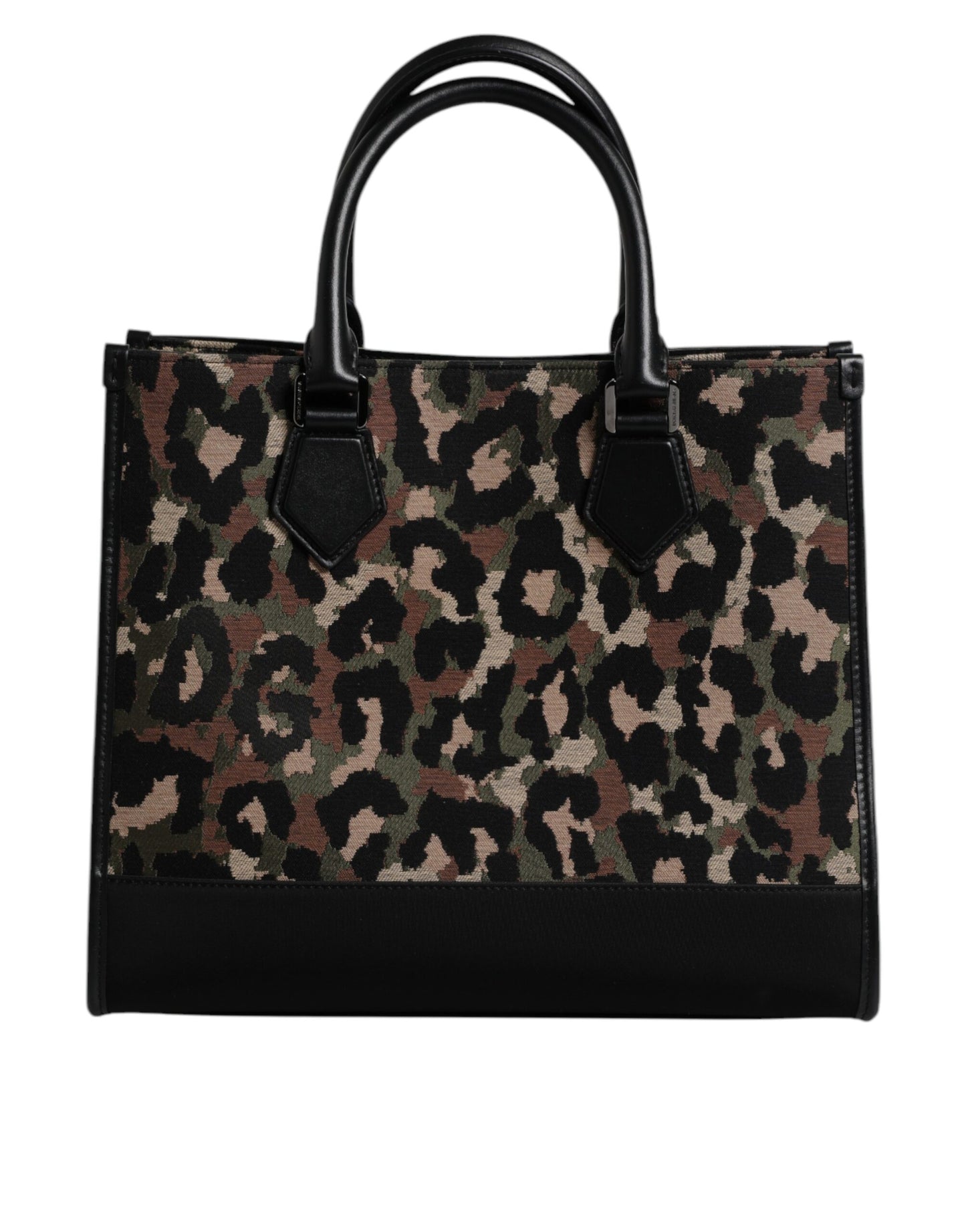 Multicolor Leopard Shopping Tote Shoulder Bag