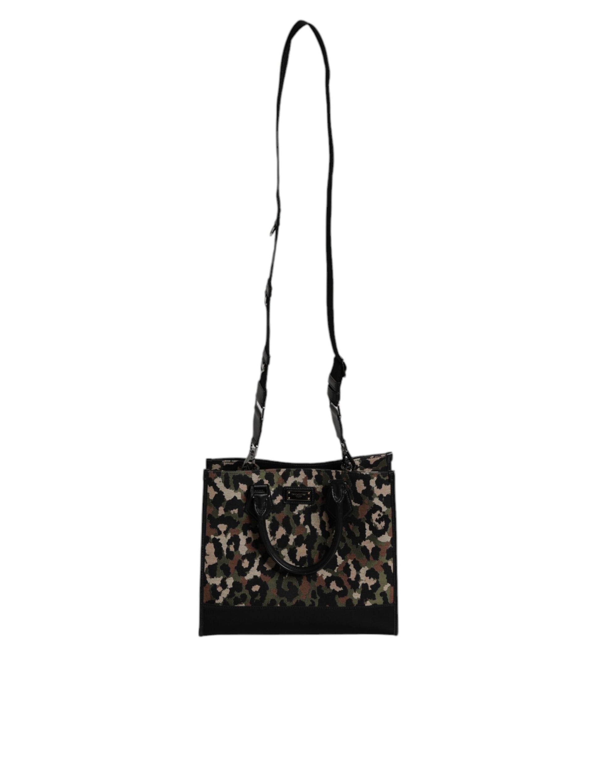 Multicolor Leopard Shopping Tote Shoulder Bag