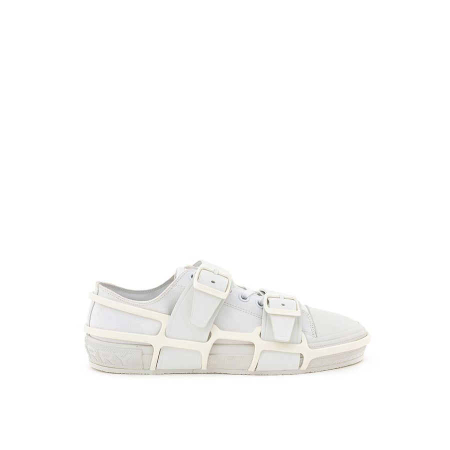 White Cotton Athletic Sneakers