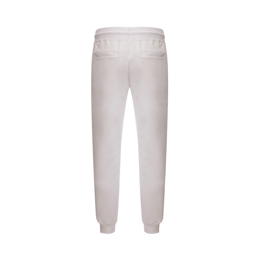 White Cotton Athletic Pants