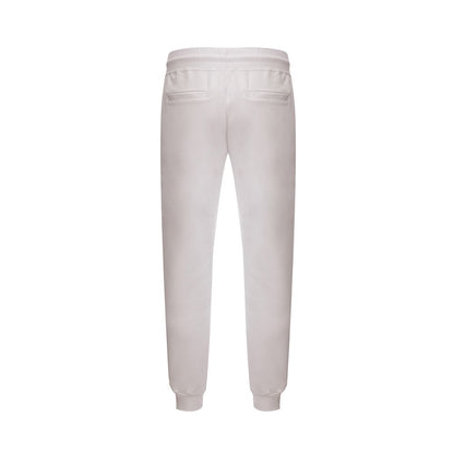 White Cotton Athletic Pants