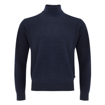 Blue Wool Turtleneck
