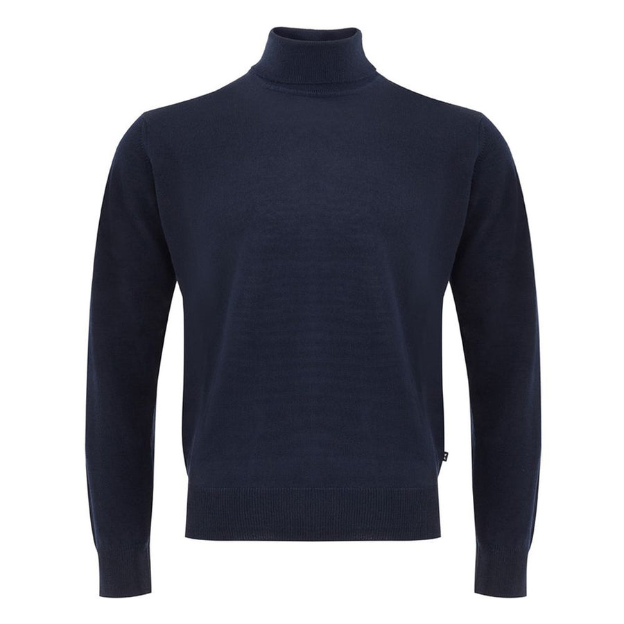 Blue Wool Turtleneck