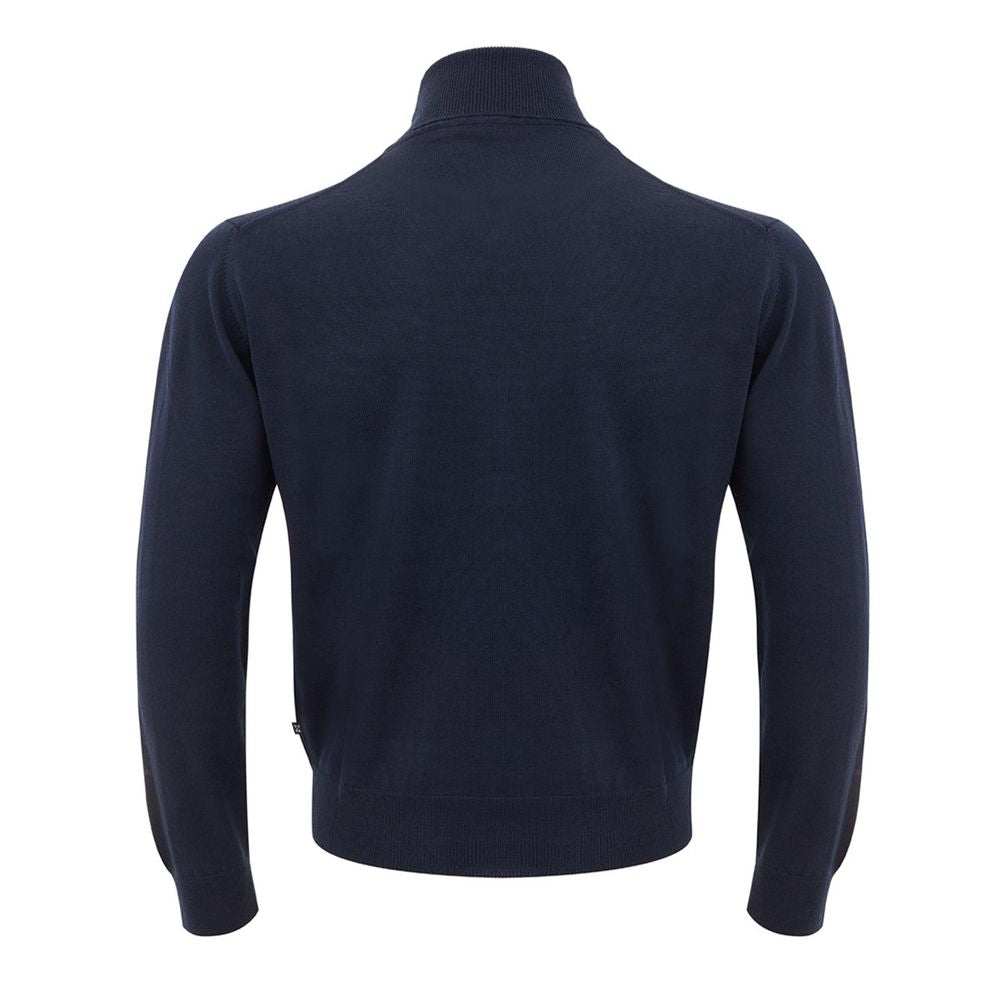 Blue Wool Turtleneck