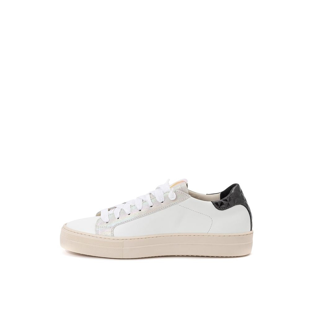 White Leather Athletic Sneakers