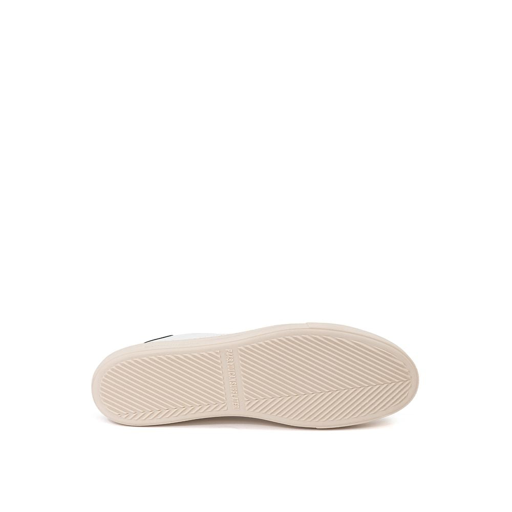 White Leather Athletic Sneakers