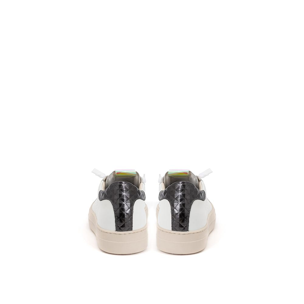 White Leather Athletic Sneakers