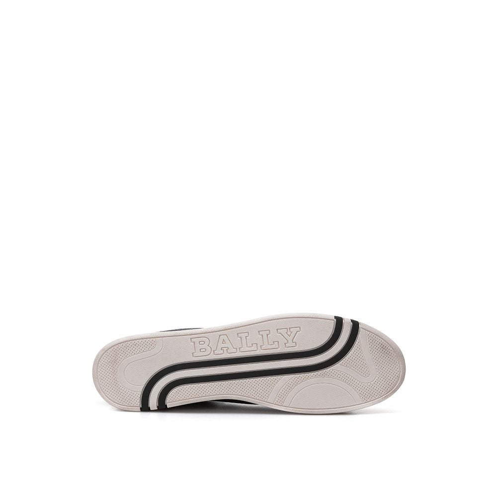 Blue Leather Low Top Sneakers