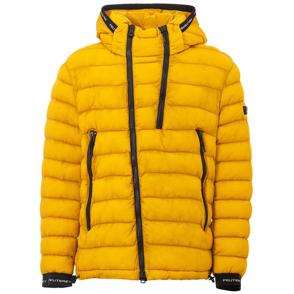 Yellow Polyamide Full-Length Jacket