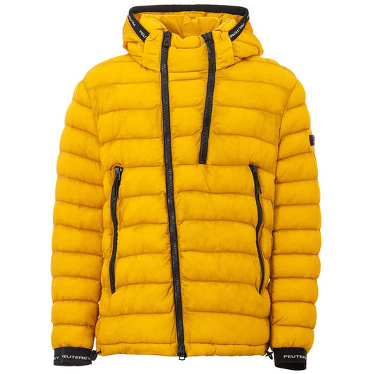 Yellow Polyamide Full-Length Jacket