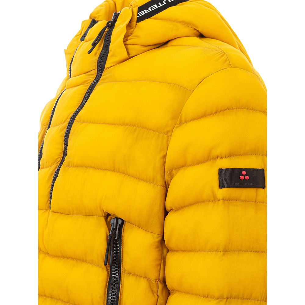 Yellow Polyamide Full-Length Jacket