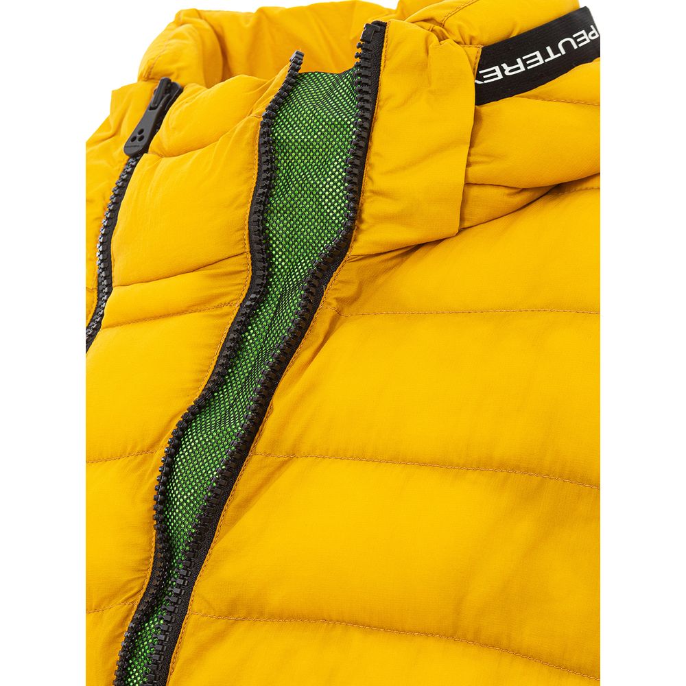 Yellow Polyamide Full-Length Jacket