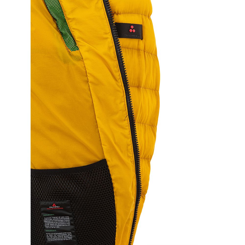 Yellow Polyamide Full-Length Jacket