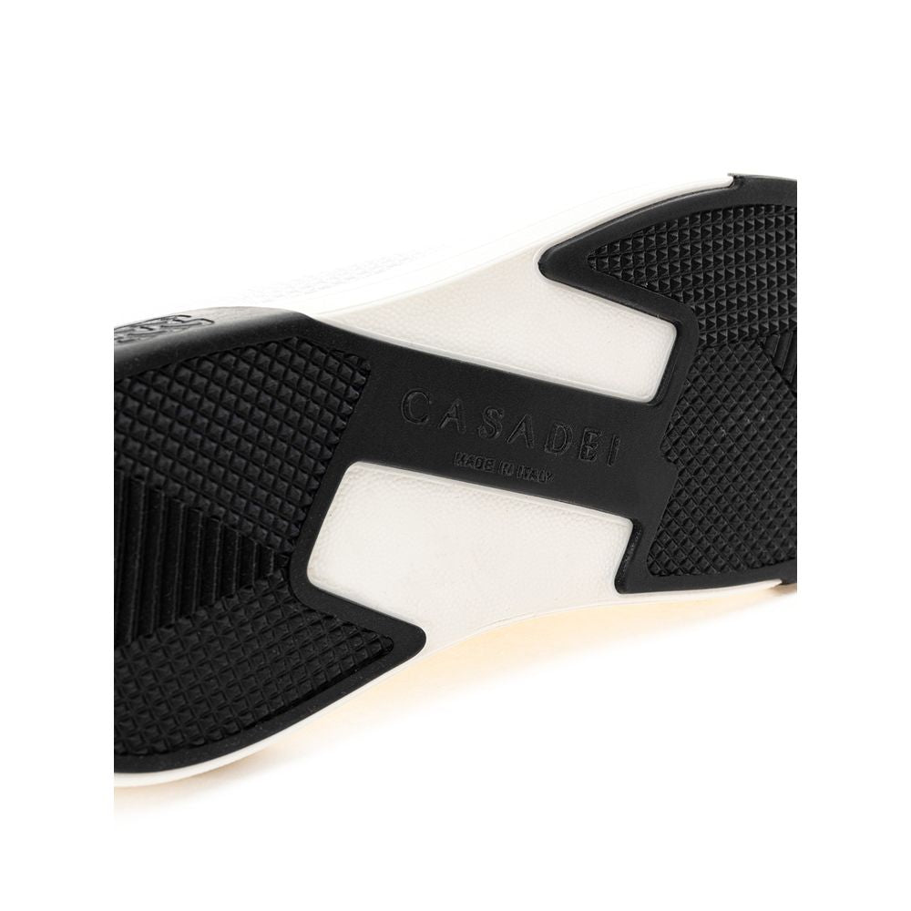 White Leather Athletic Sneakers