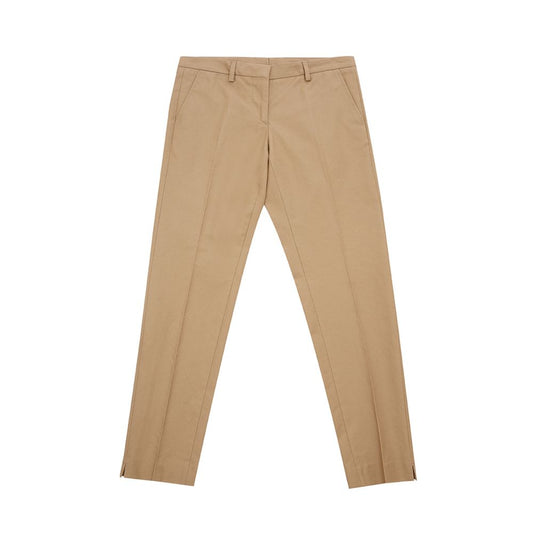 Brown Cotton Chino Pants