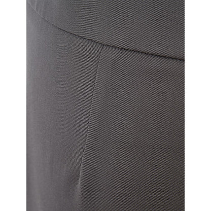 Gray Wool Casual Pants