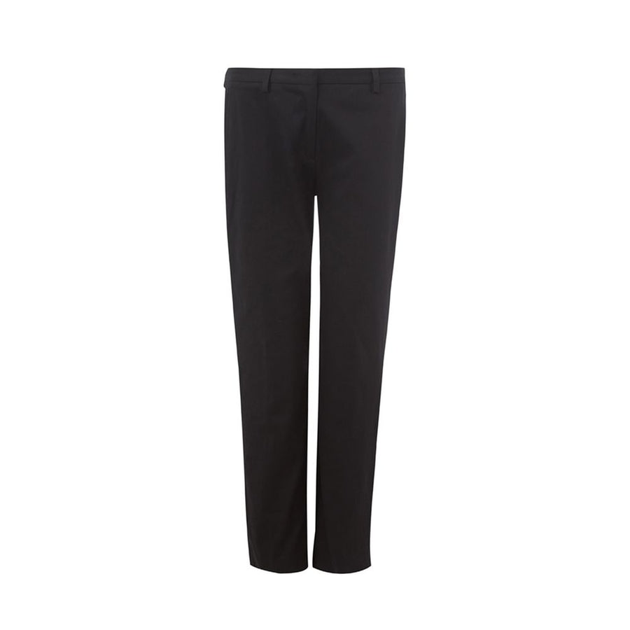 Black Cotton Chino Pants