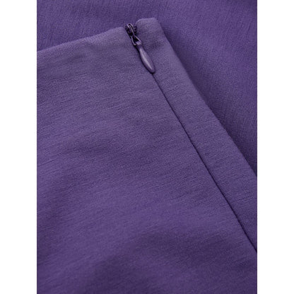 Purple Viscose Athletic Pants