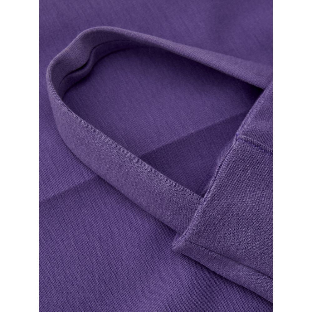 Purple Viscose Athletic Pants