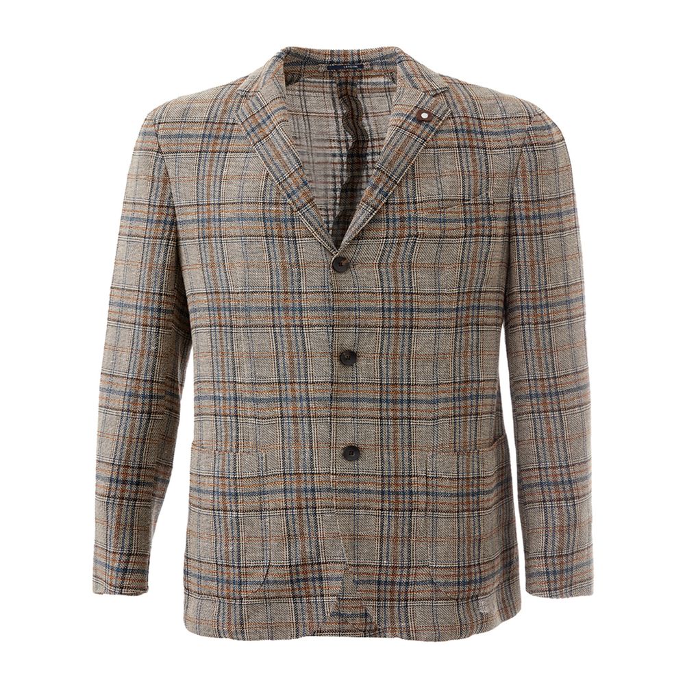 Multicolor Linen Blazer