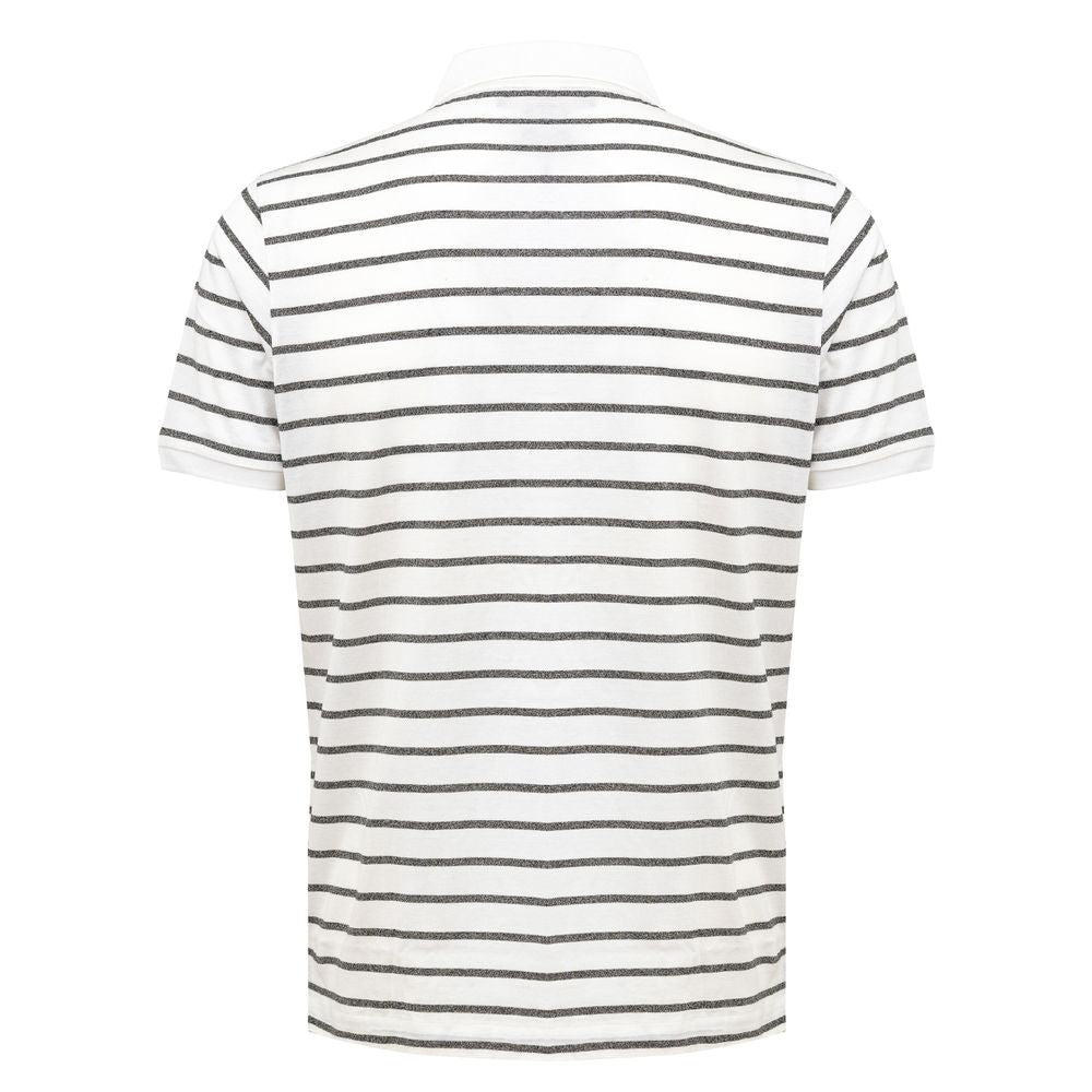 White Cotton Polo Shirt