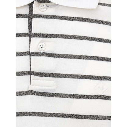 White Cotton Polo Shirt