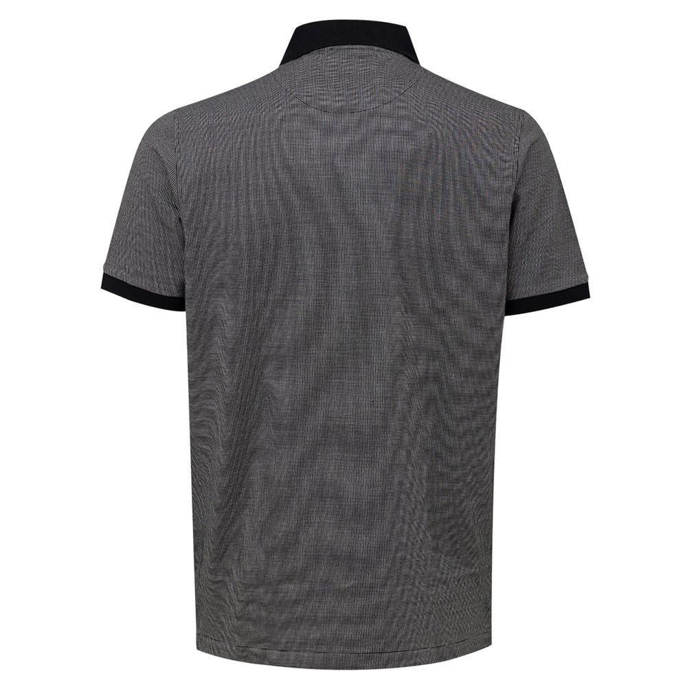 Black Cotton Polo Shirt