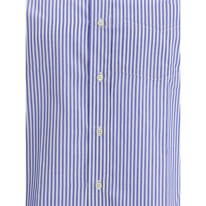 Blue Cotton Pattern Shirt