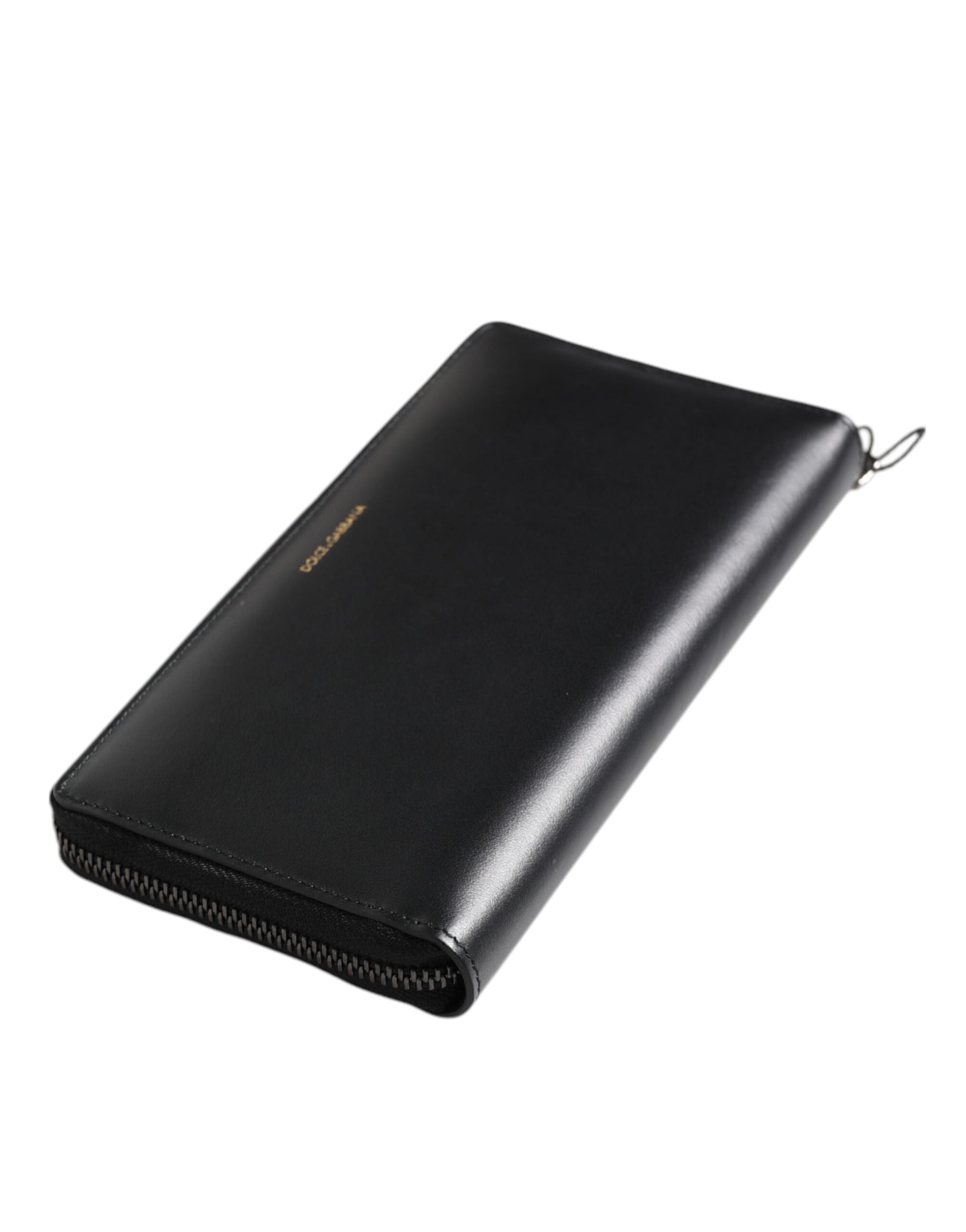 Black Blue Exotic Leather Embossed Continental Wallet