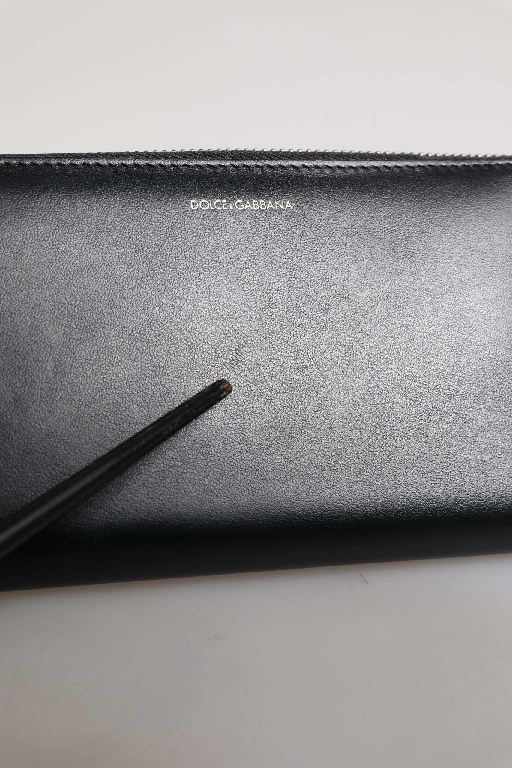 Black Blue Exotic Leather Embossed Continental Wallet